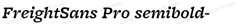 FreightSans Pro semibold字体转换